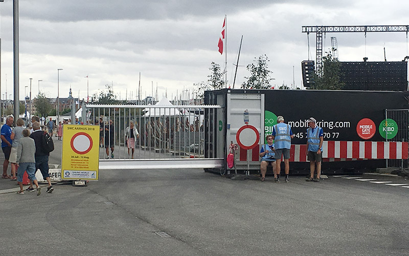 Mobile Gate bei Segel-WM 2018